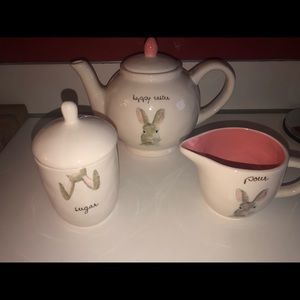 Rae Dunn Easter Tea set.